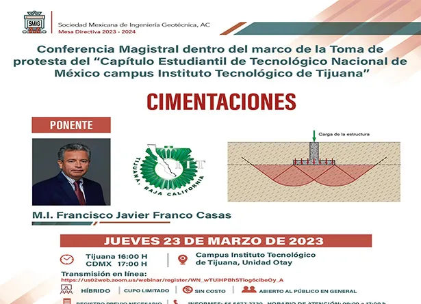 Toma de protesta del Capítulo Estudiantil a nivel licenciatura del Tecnológico Nacional de México campus Instituto Tecnologico de Tijuana