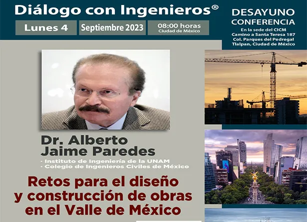 Conferencia Retos para el diseño y construcción de obras en el Valle de México