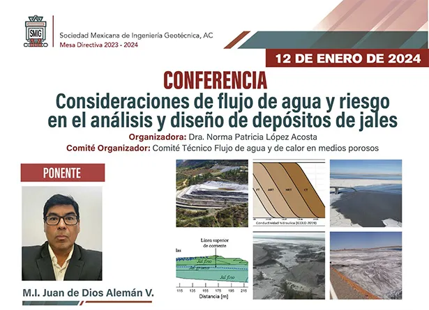 Consideraciones de flujo de agua y riesgo en el análisis y diseño de depósitos de jales