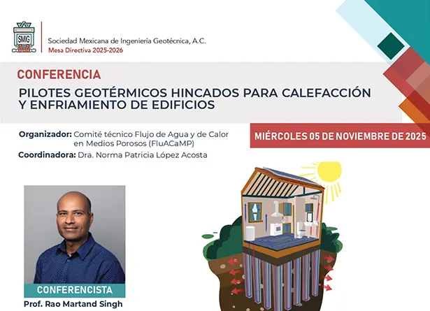 Conferencia Pilotes Geotérmicos Hincados para calefacción y enfriamiento de edificios