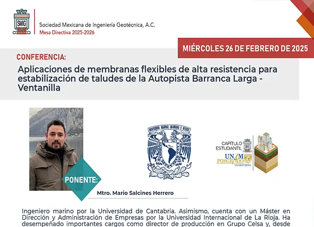 Aplicaciones de membranas flexibles de alta resistencia para estabilización de taludes de la Autopista Barranca Larga - Ventanilla
