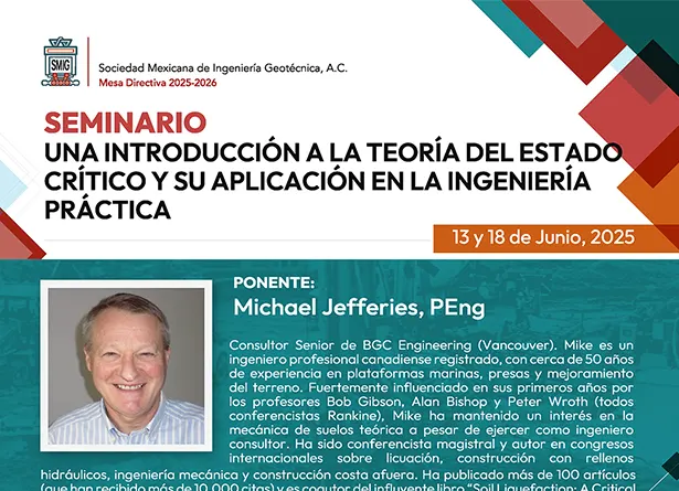 Seminario Una Introducción A La Teoría Del Estado Crítico Y Su Aplicación En La Ingeniería Práctica