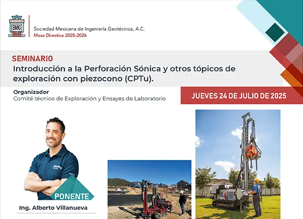 Seminario Introducción a la Perforación Sónica y otros tópicos de exploración con piezocono (CPTu)