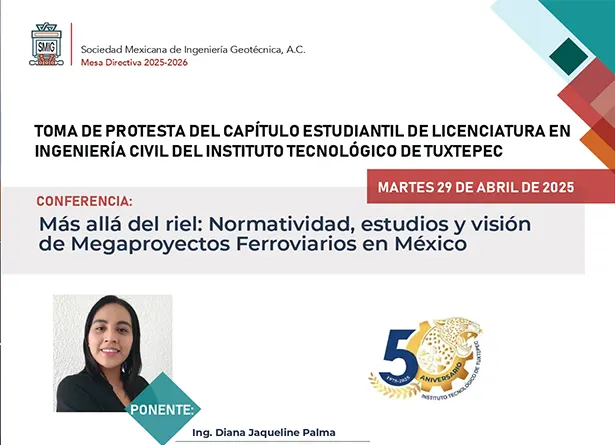 Toma de Protesta del Capítulo Estudiantil de Licenciatura en Ingeniería Civil del Instituto Tecnológico de Tuxtepec ante la SMIG