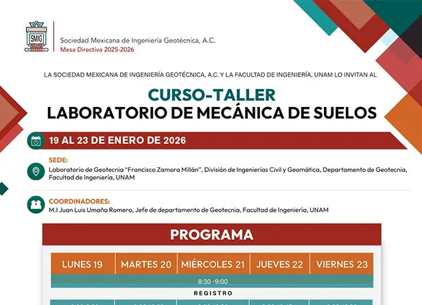 Curso Taller Laboratorio de Mecánica de Suelos