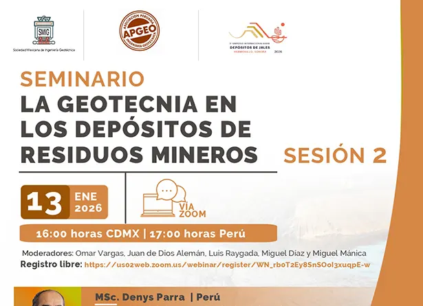 Seminario la Geotecnia en los Depósitos de residuos mineros